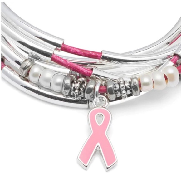 Freshwater Pearl Amelia Breast Cancer Awareness Wrap - Picture 4 of 6